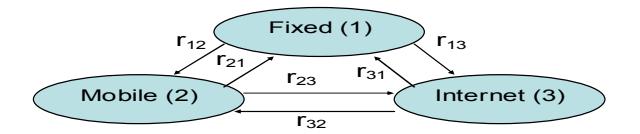 Indonesia telecom 확산의 multi-product contingent model 분석 framework.